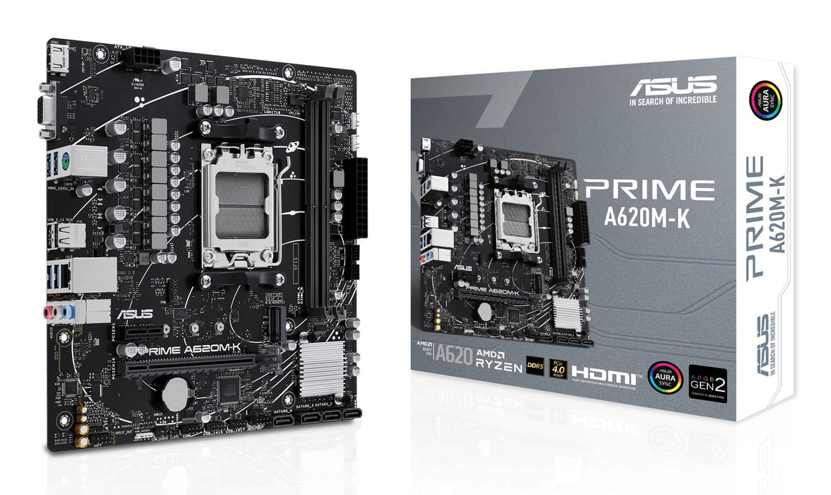 ASUS PRIME A620M-K AMD A620 Socket AM5 micro ATX