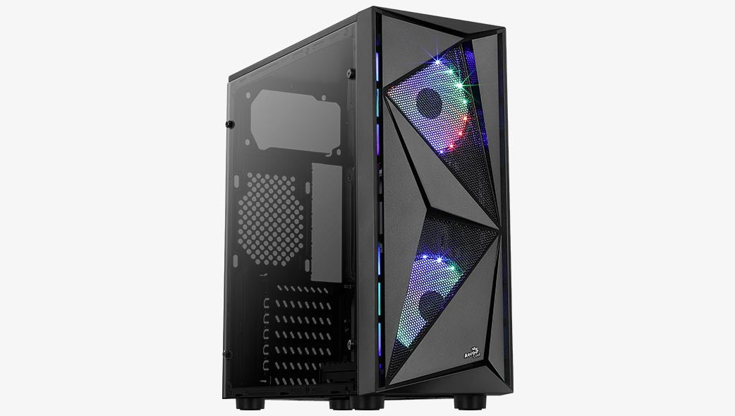 Aerocool Glider Cosmo-A-BK-v2 Midi Tower Black