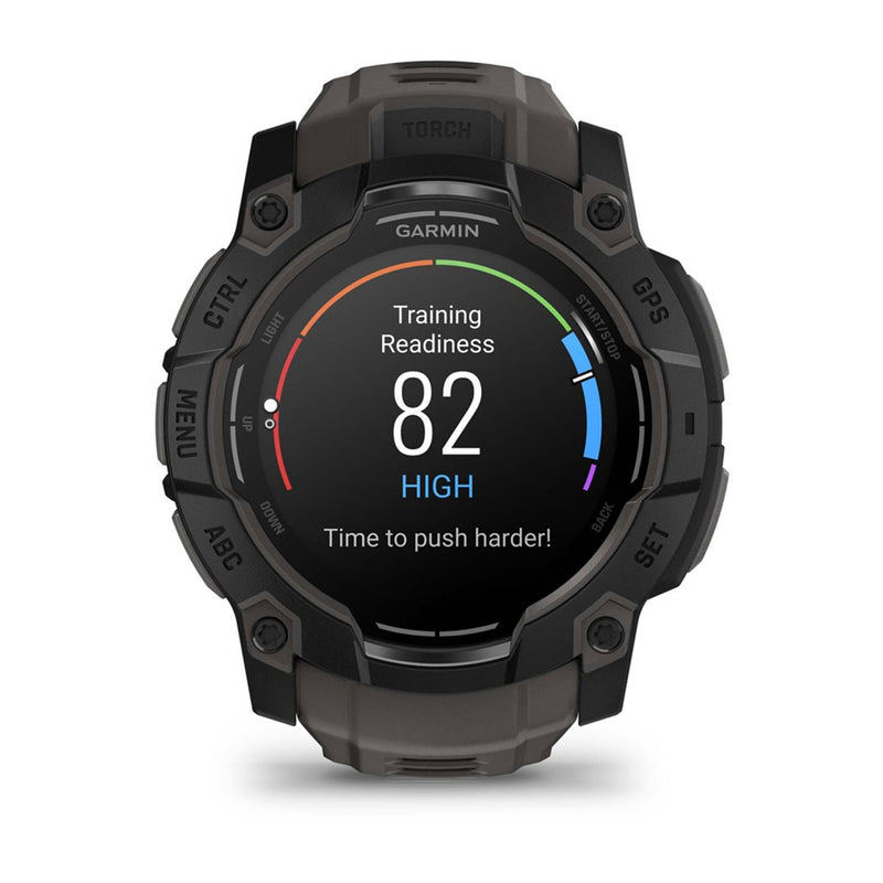 Garmin Instinct 3 AMOLED 3,3 cm (1,3 Zoll) 50 mm Digital 416 x 416 Pixel Touchscreen Schwarz GPS (Satellit)