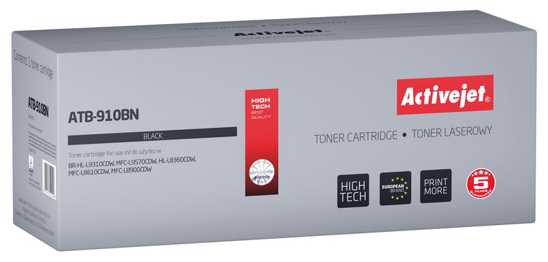Activejet ATB-910BN Toner (ersetzt Brother TN-910BK; Supreme; 9000 Seiten; schwarz)