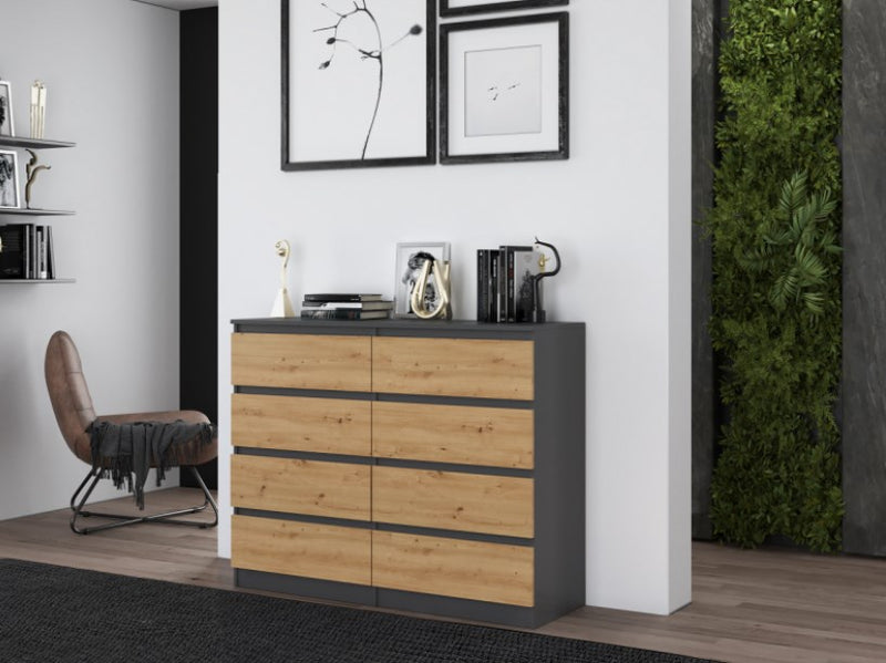 Topeshop M8 120 ANT/ART KPL chest of drawers