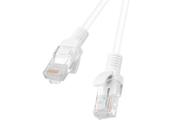 PATCHCORD KAT.6 UTP 1M BIA?Y FLUKE PASSED LANBERG 10-PACK