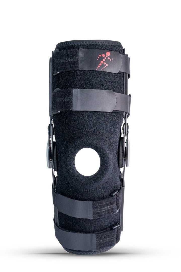 Long Open Knee Brace "Stabilmax O-1243/XL REHAFUND", Black