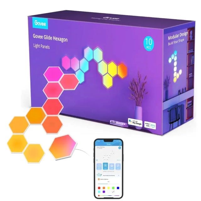 Govee Glide Hexa Light Panels (10 panels) H6061
