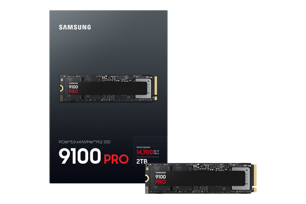 Samsung 9100 PRO MZ-VAP2T0 - SSD - encrypted - 2 TB - internal - M.2 2280 - PCI Express 5.0 x4 (NVMe) - 256-bit AES - TCG Opal Encryption 2.0 - black