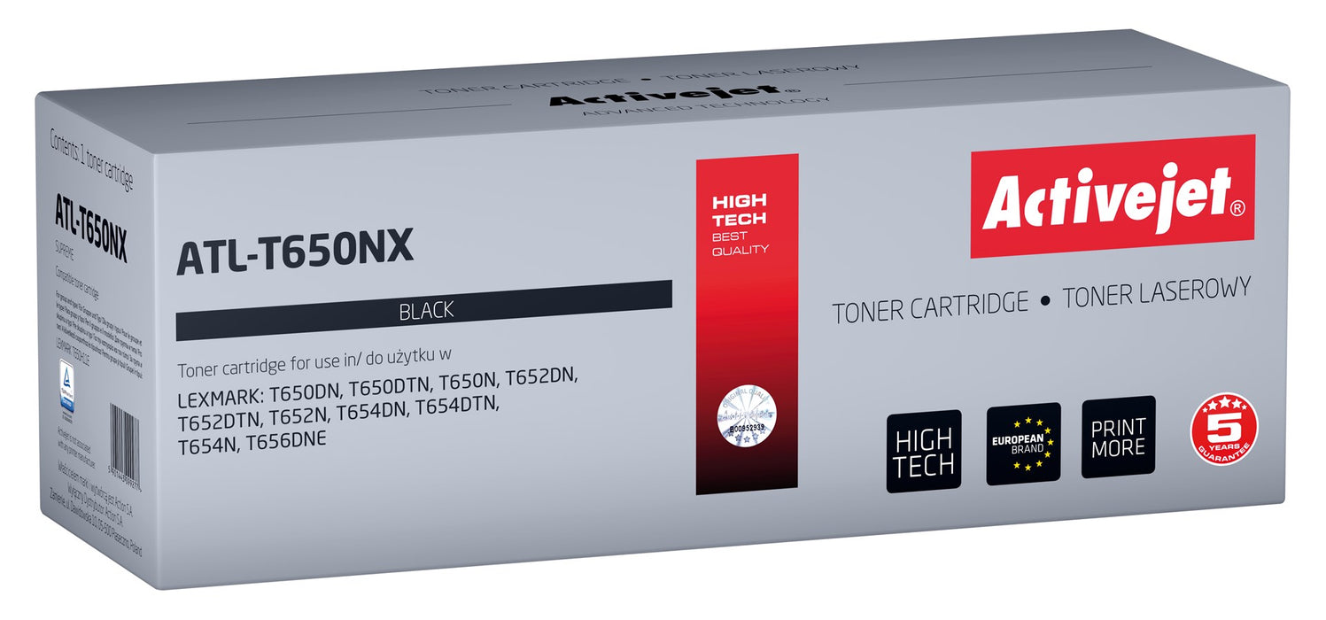 Activejet ATL-T650NX toner (replacement for Lexmark T650H11E; Supreme; 25000 pages; black)
