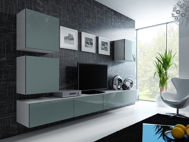 Cama Square cabinet VIGO 50/50/30 white/grey gloss