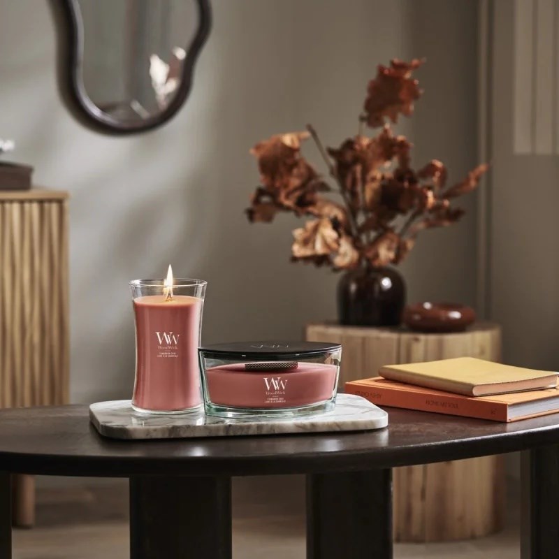 Scented Candle, Large WOODWICK Cinnamon Chai 609.5 g, 1 piece