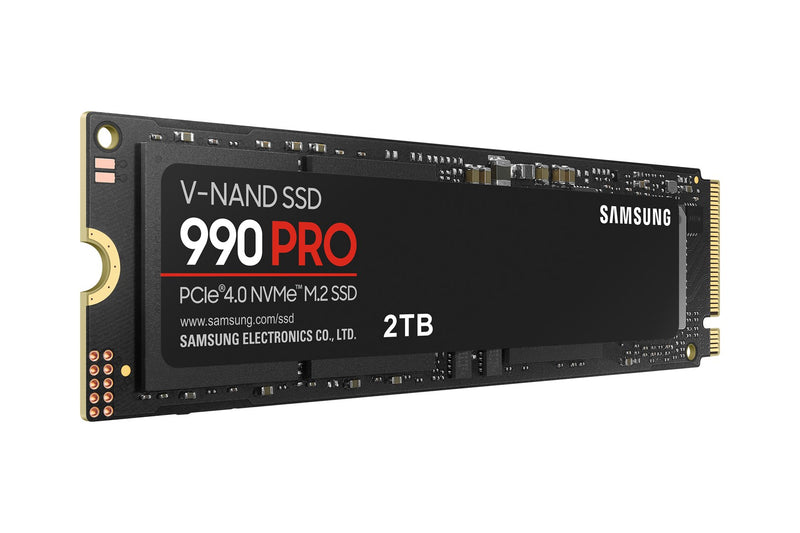 Samsung 990 PRO MZ-V9P2T0BW - SSD - encrypted - 2 TB - internal - M.2 2280 - PCIe 4.0 x4 (NVMe) - 256-bit AES - TCG Opal Encryption 2.0