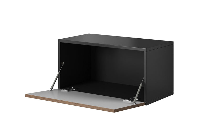 Cama full storage cabinet ROCO RO3 75/37/39 white/white/black