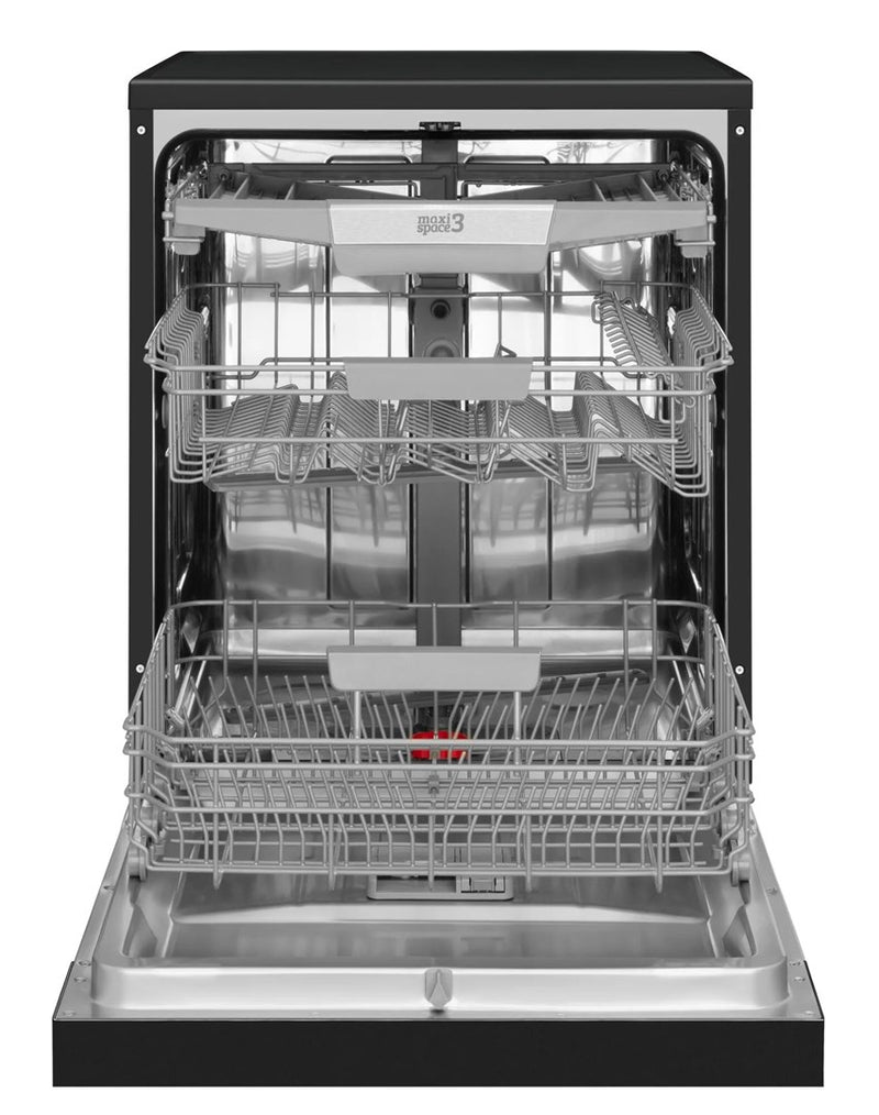Amica DFM66B8EOqBH 60 cm freestanding dishwasher, black