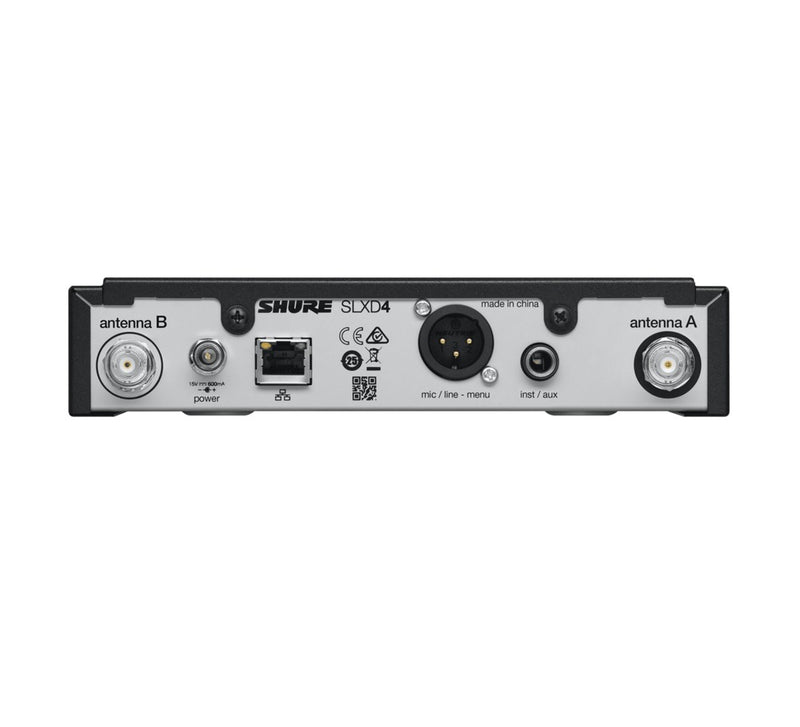 Shure SLXD4E-G59 wireless microphone receiver Desktop