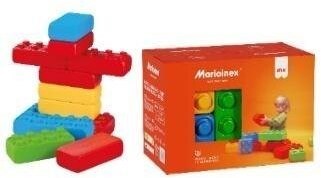 Marioinex ‘brick’ building blocks, 12 pieces