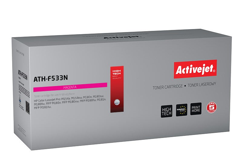 Activejet ATH-F533N toner (replacement for HP 205A CF533A; Supreme; 900 pages; magenta)