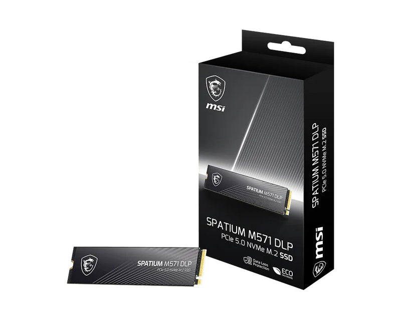 MSI SPATIUM M571 DLP PCIe 5.0 NVMe M.2 2TB PCI Express 5.0 3D NAND