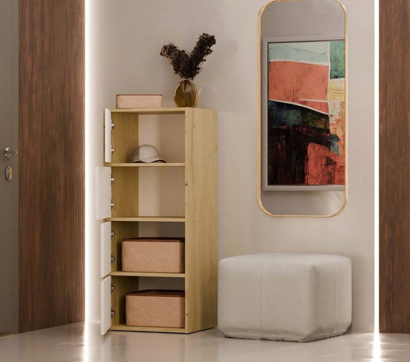 ALMA CHEST OF DRAWERS ARTISAN OAK/WHITE