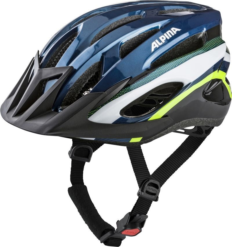 Fahrradhelm Alpina MTB17 dunkelblau & neon 58-61