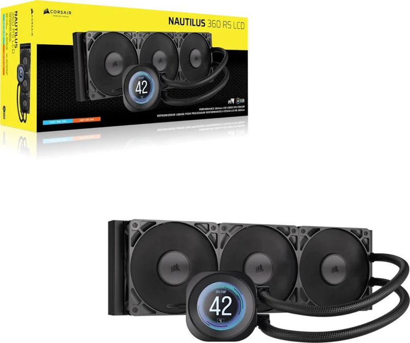 Corsair Nautilus 360 RS Processor All-in-one liquid cooler 12 cm Black