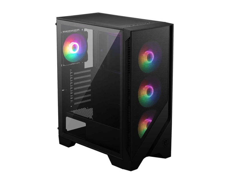 MSI MAG Forge 120A AIRFLOW Boîtier PC Midi Tour Noir, Transparent