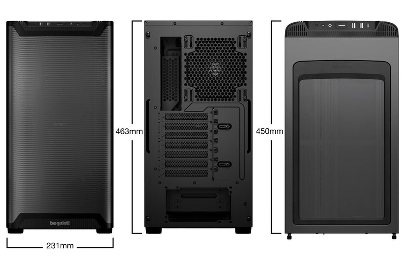 be quiet! PURE BASE 501 Airflow Window Black Boîtier Moyen Tour