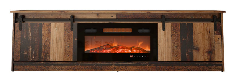 RTV GRANERO + Kaminumbauschrank 200x56.7x35 Altholz