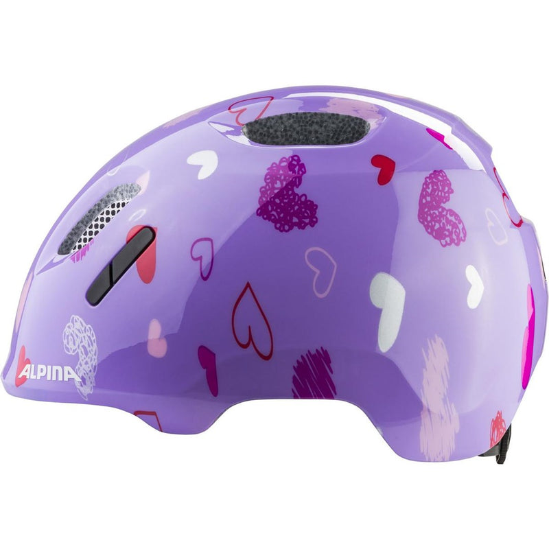 ALPINA XIMO 2 PURPLE HEARTS GLOSS Casque de vélo, Taille 49-54