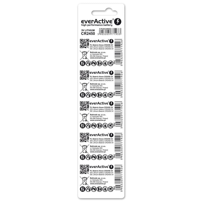 Lithium battery mini everActive CR2450 5 pcs.