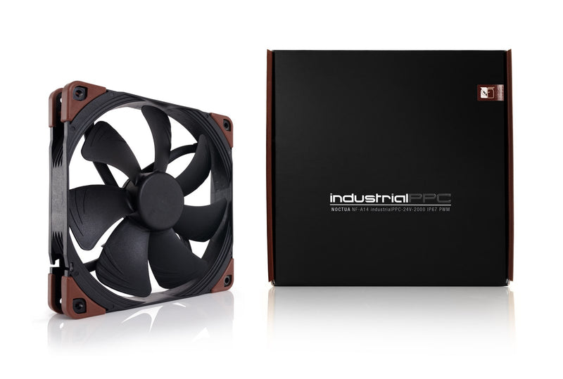 Noctua NF-A14 INDUSTRIALPPC-2000 PWM Computer case Fan 14 cm Black, Brown 1 pc(s)