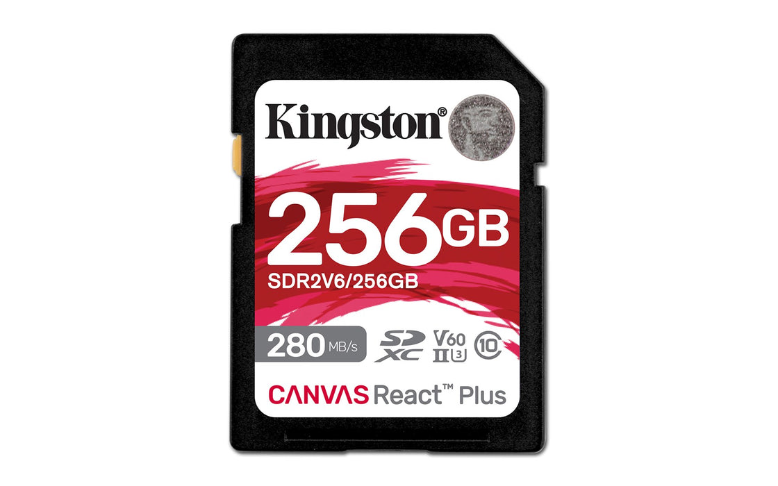 256GB SDXC CANVAS REACT PLUS U3