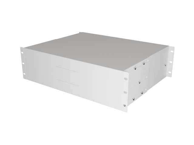 Lanberg 19" Rack Cabinet Drawer 3U 360 mm Grey (3U/483 × 360 mm, Load Capacity up to 90 kg, 4-Point Mounting)