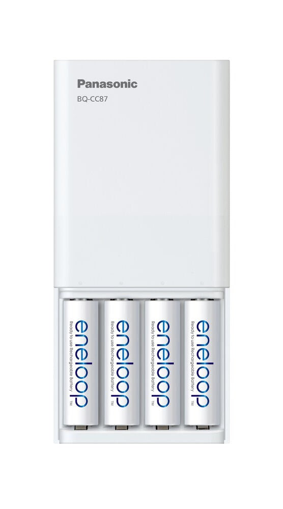 USB battery charger PANASONIC Eneloop Smartplus BQ-CC87 + 4x AA 2000 mAh (K-KJ87MCD40USB)