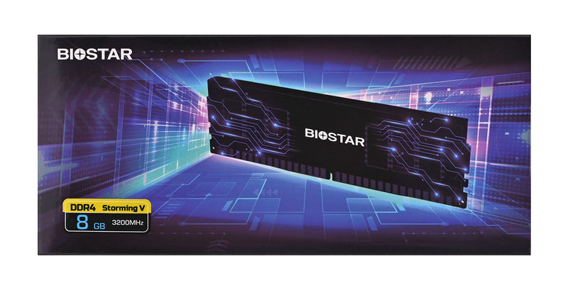 Biostar DDR4 Storming V Speichermodul 8 GB 1 x 8 GB 3200 MHz (DX32NU4H08)