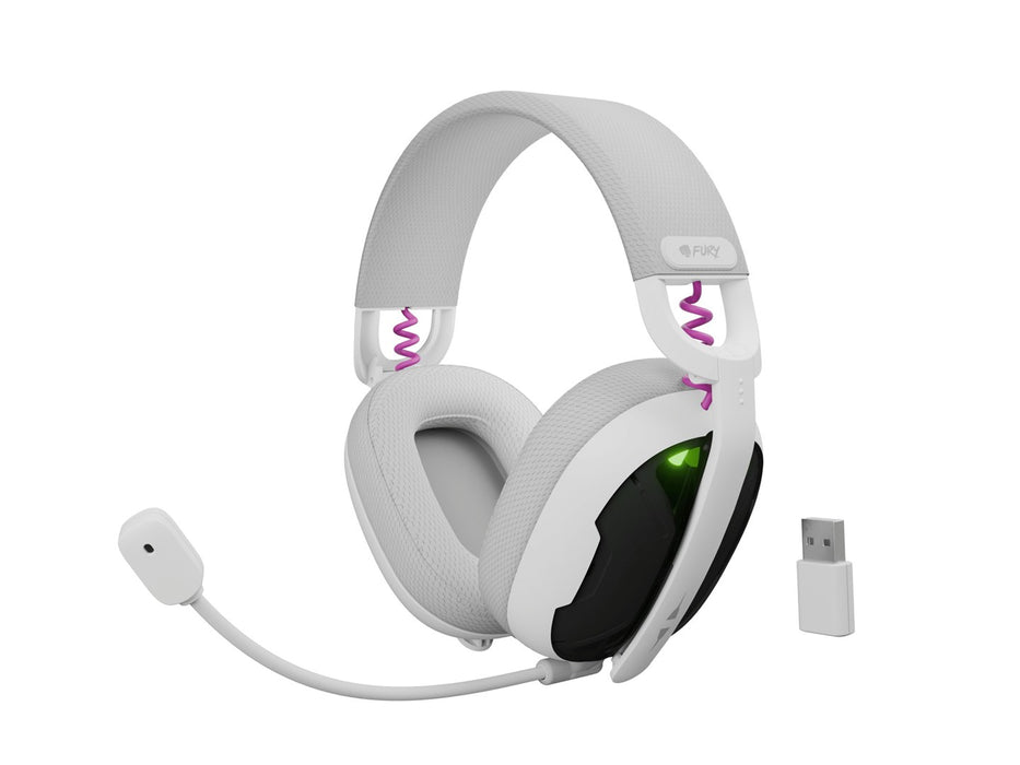 FURY FUKIYA F6 WIRELESS HEADPHONES, WHITE