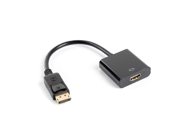LANBERG Displayport (M)V1.2->HDMI(F) Kabel 0,1m schwarz