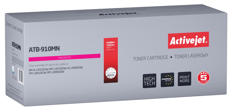 Activejet ATB-910MN Toner (ersetzt Brother TN-910M; Supreme; 9000 Seiten; Magenta)