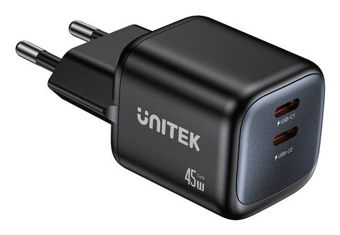 UNITEK P1129ABK01-EU mobile device charger Universal Black AC Fast charging Indoor