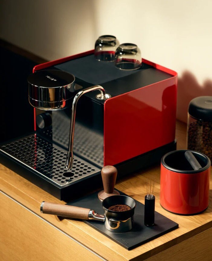 Fellow Espresso Series 1 Piston Espresso Machine, Cherry Red
