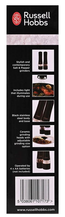 Russell Hobbs 28010-56 seasoning shaker Black Salt & pepper shaker set