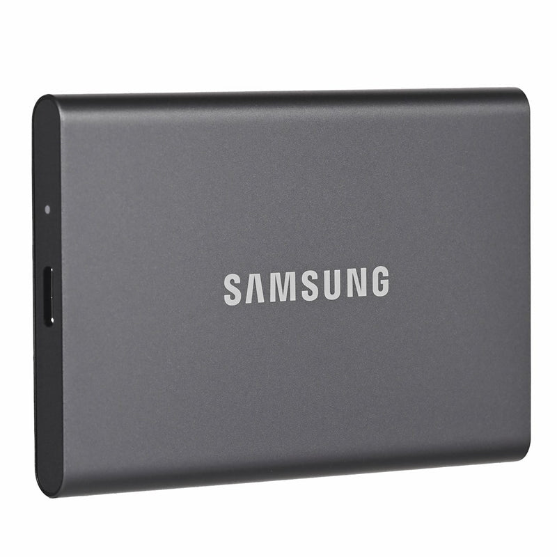 Samsung T7 MU-PC4T0T - SSD - encrypted - 4 TB - external (portable) - USB 3.2 Gen 2 (USB-C connector) - 256-bit AES - grey