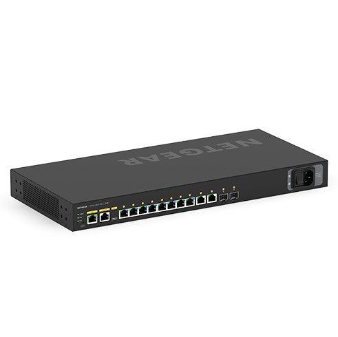 NETGEAR AV Line M4250-10G2F-PoE+ - Switch - L3 - Managed - 10 x 10/100/1000 (8 PoE+) + 2 x Gigabit SFP - side to side airflow - rack-mountable - PoE+