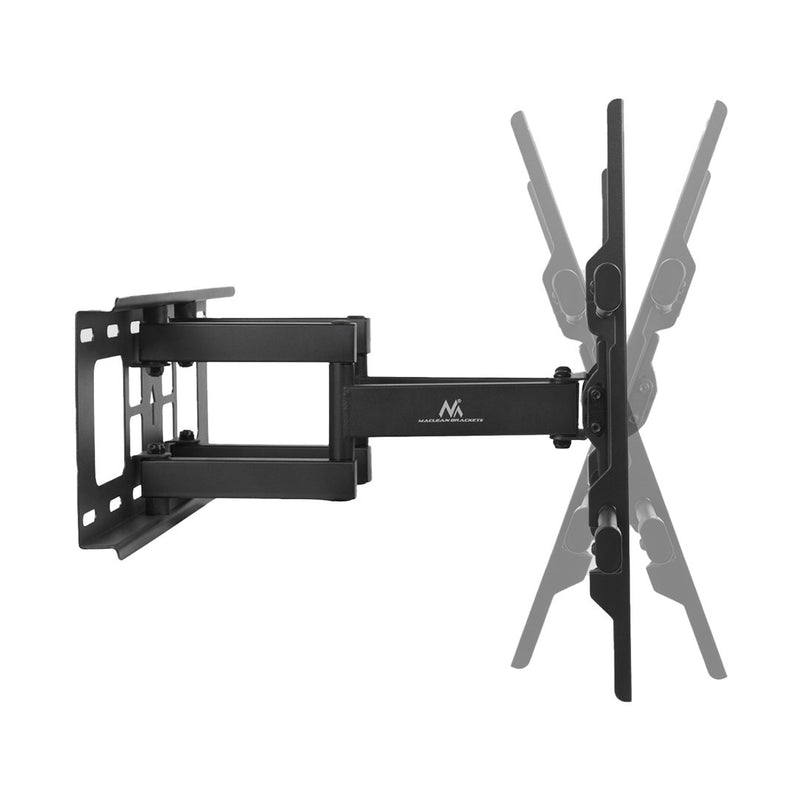 Maclean TV Mount, max VESA 600x400, 32-85", 60kg, horizontal and vertical angle adjustment, profile 65-390mm, black, MC-789