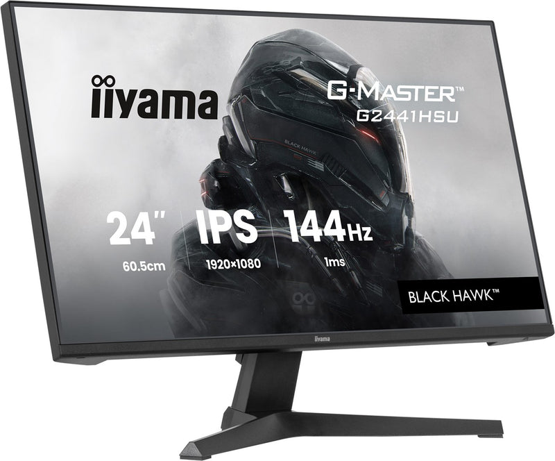 60,5 cm/23,8? (1920×1080) iiyama G-Master G2441HSU-B1 16:9 FHD IPS 1 ms (MPRT) 144 Hz HDMI DP VESA Black