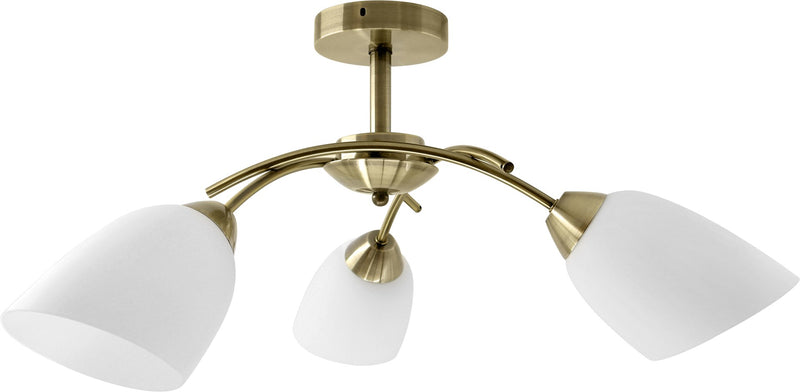Activejet Classic Deckenleuchter Pendelleuchte NIKITA Patina dreifach 3xE27 für Wohnzimmer