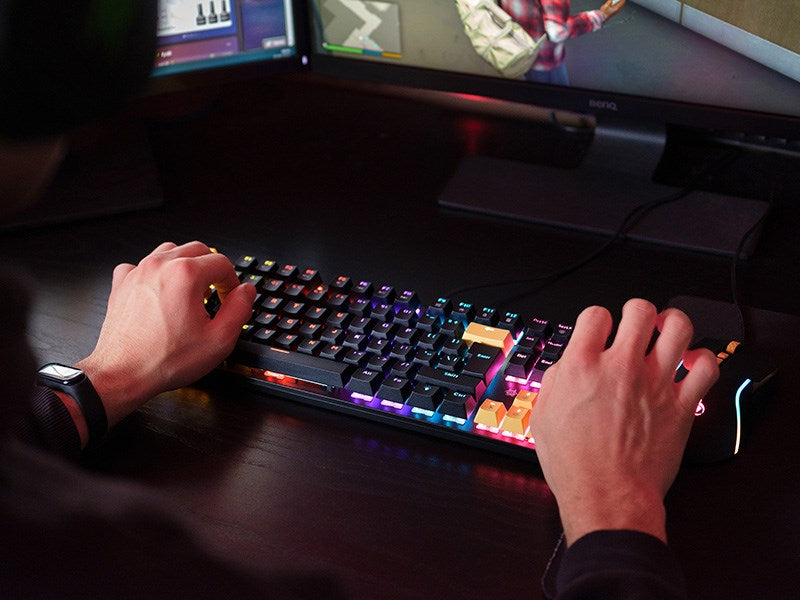 Tracer HORNET 87 keyboard Mouse included Gaming USB QWERTY English Black, Yellow