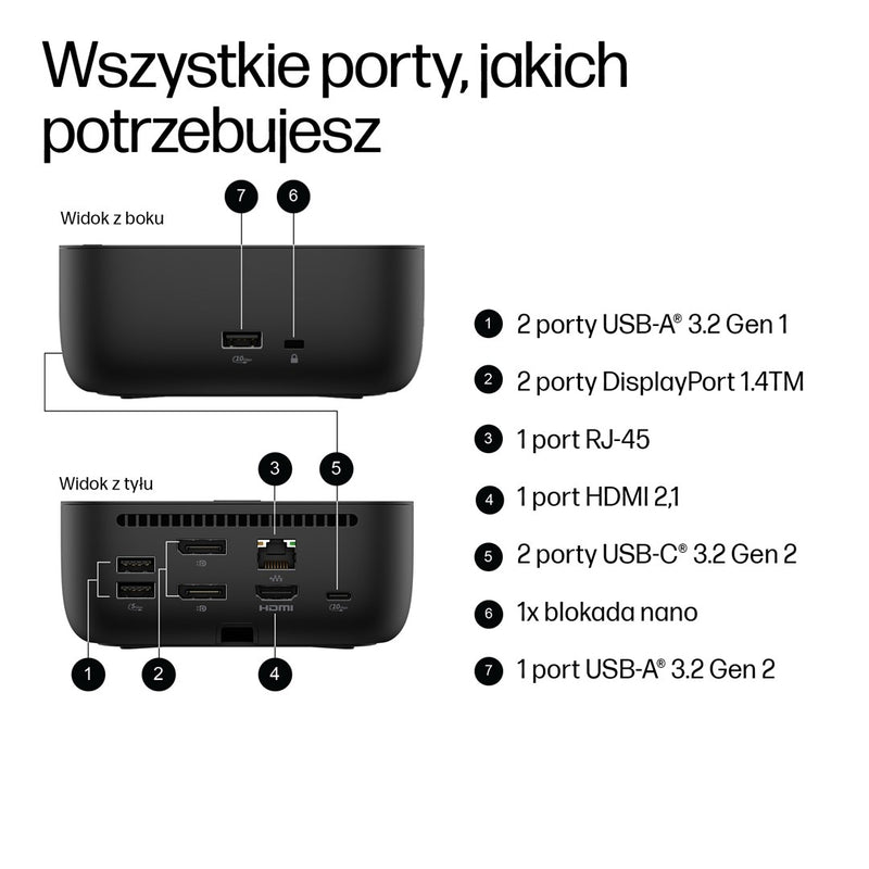 HP USB-C 100W G6 Dockingstation