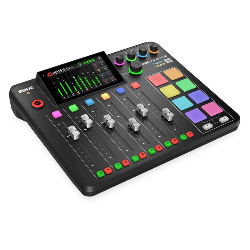 RODECaster Pro II Podcast production studio Music production station Black