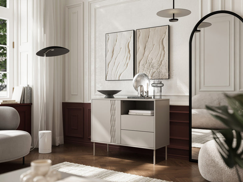 Cama 1D2S TRESSE chest of drawers 100x40x75 cashmere matt