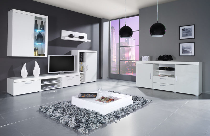 Cama sideboard SAMBA white/white gloss