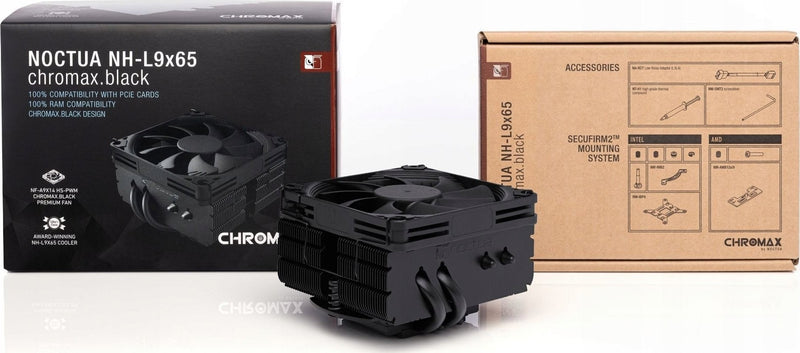NOCTUA NH-L9x65 chromax.black Low-Profile CPU-Kühler