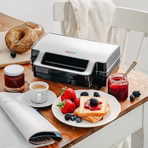 Adler AD 3073 Sandwichmaker Silber - Schwarz